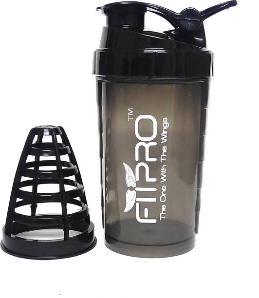 FitPro SMOKE BUTTERFLY PROTIEN SHAKER BOTTLE 100% LEAKPROOF 500 ml Shaker