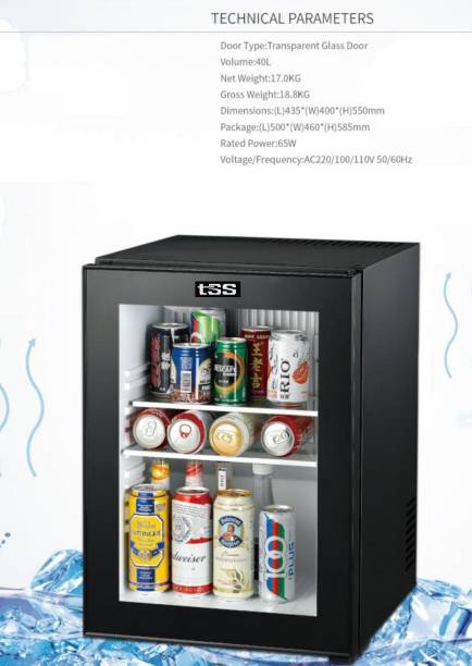 TSS XC Glassdoor 40L TSS 40 L Compact Refrigerator