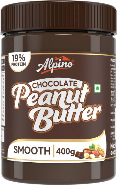 ALPINO Chocolate Smooth| High Protein Peanut Butter Creamy | Vegan 400 g