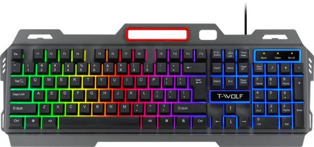 VIBOTON T16 104 Keys RGB Backlight Usb Gaming keyboards Wired USB Gaming Keyboard
