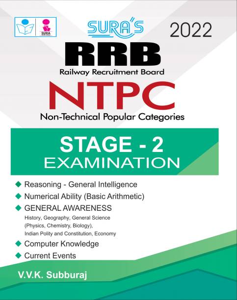 SURA'S RRB Railway Recruitment Board Non-Technical Popular Categories(NTPC) Stage - 2 Exam Book - LATEST EDITION 2022