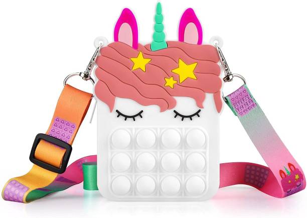 VimjayEnterprises Unicorn Sling Bag Mini Sling Bag Kids Mini Sling Bag cartoon sling bag Pouch Waterproof Sling Bag