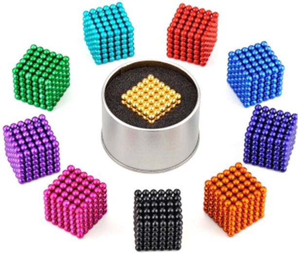 PRIMEFAIR New Magnet Balls Kid Toy 216 Pcs Ball Set for Kids Multipurpose Office Magnets Pack of 1