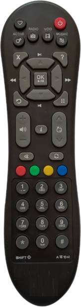 Upix 125 (Black - Non RF) DTH Remote 125B (Non RF) DTH Remote Compatible for Videocon D2H Set Top Box (SAME REMOTE ONLY WILL WORK) Remote Controller