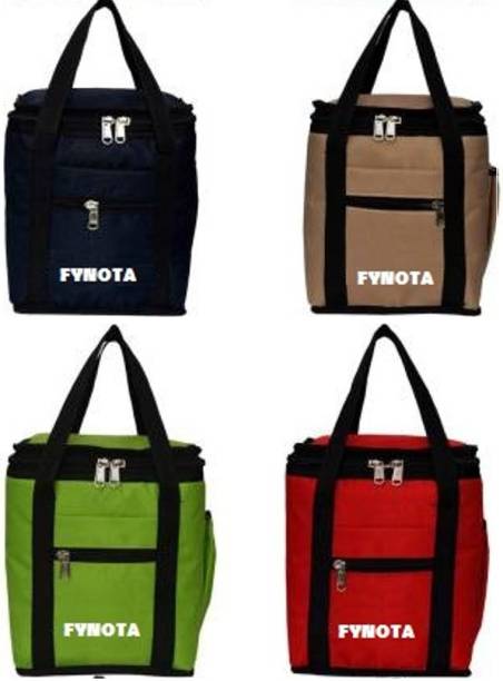 Fynota Fashion Waterproof Combo Offer Lunch Bags .(PAIRED+RED+BEIGE+BLACK) Fynota Branded Premium Quality Carry on Tote for School,Office, Picnic ,Travel, Camping Outdoor Pouch Holder Handbag Compact Heat Preservation Waterproof Hygiene Meal Prep Box Bag for Men , Women and Kids. Small Travel Bag - midam sized (PAIRED+RED+BEIGE+BLACK) Lunch Bag (Red, Green, Black, Beige, 4 L) Waterproof Lunch Bag