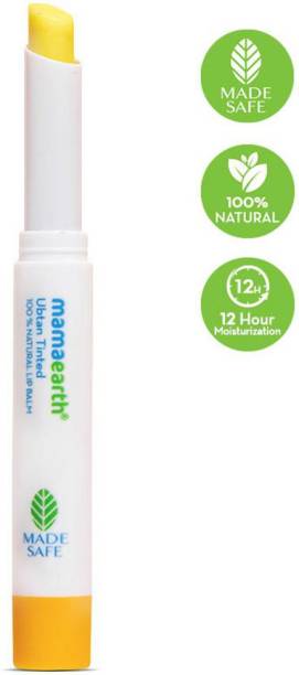 MamaEarth Ubtan Tinted 100% Natural Lip Balm for lightening Dark Lips, With Turmeric & Saffron For 12 Hour Moisturization Ubtan