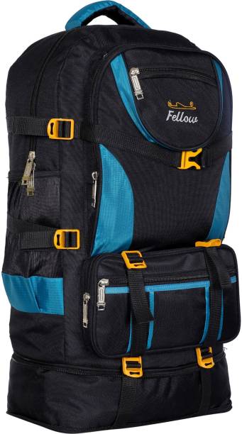 fellow Large 50L Travel Backpack for Sport Camping Hiking Trekking Bag Rucksack Rucksack Chain Fold For Extra Space Rucksack  - 50 L