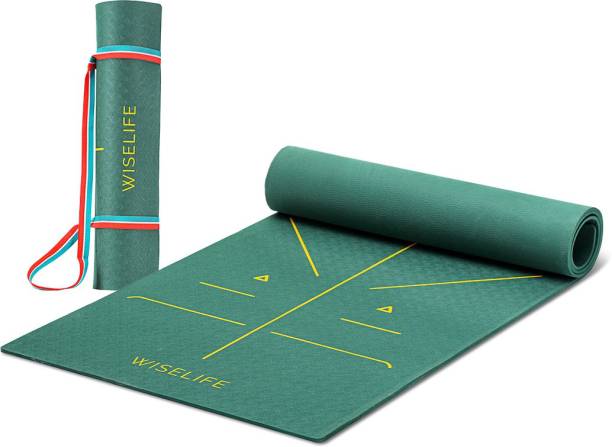 Wiselife Tru Alignment Royal Green TPE 6 mm Yoga Mat