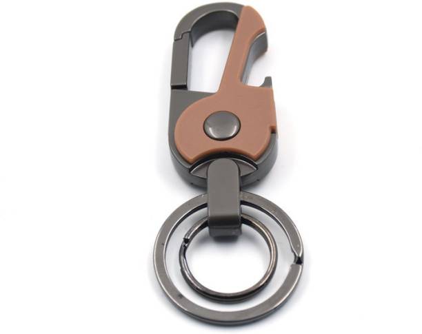 Omuda Antique Hook Locking Metal Key chain for Bike,Car & Gifts key ring M- copper01 -2 Locking Carabiner
