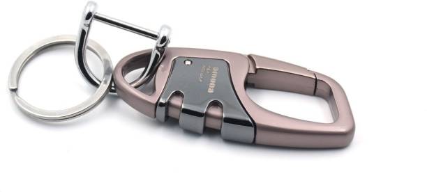 Omuda Antique Hook Locking Metal Key chain for Bike,Car & Gifts key ring M- glod Locking Carabiner