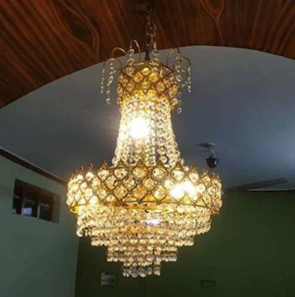 Shri Mahal Antiques CL-1650 Ceiling Lamp jHHOMAR Chandelier Chandelier Ceiling Lamp CL 1650/9076 300mm Glass Crystal Big Size Jhhomar Lamp Ceiling Light For Living Room/Hall/Bed Room etc. Chandelier Ceiling Lamp