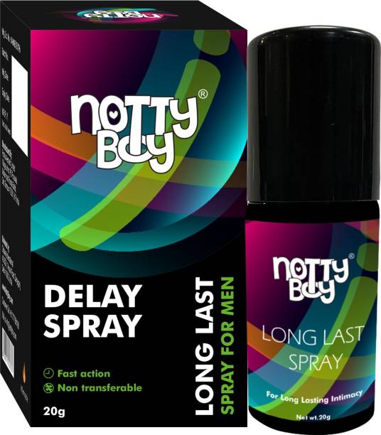 NottyBoy Non Transferable Long Last Spray For Men, Fast Action and Safe to Use Lubricant