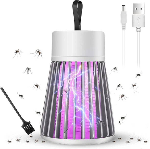 ALWAFLI Friendly Electric Shock LED Mosquito Killer Machine Trap Lamp with Cleaning Brush, Theory Screen Protector Mosquito Killer lamp for Home, Portable Indoor & Outdoor Electric Insect Killer (Fly Swatter) Mosquito Vaporiser Refill