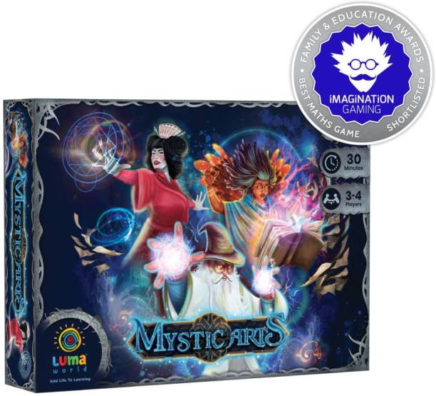 LUMA WORLD Strategy Card Game for Ages 10 and Up: Mystic Arts | Innovative Tabletop Game to Learn Measurements & Conversion of Units | Magical Ingredient Cards, Spell Cards and Potion Cards (82 Cards)