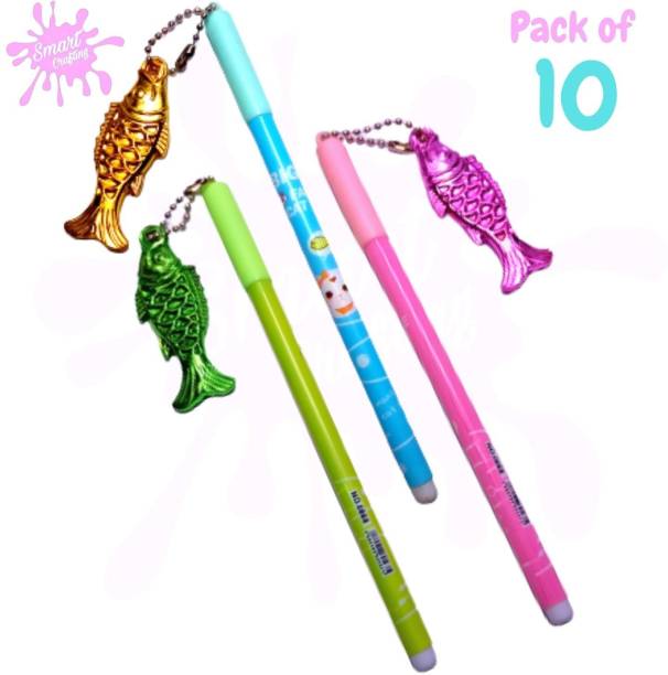 SmartCrafting Fish Design Pens For Girls Kids Cartoon Pen Birthday return gift Ball Pen