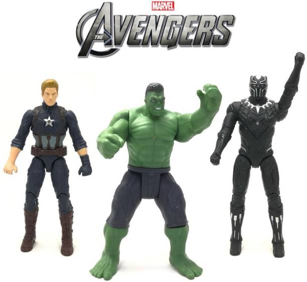 Mubco Avengers Superhero Hulk- Captain America- Black Panther Endgame Titan Hero Series | Collection Edition Action Figures | 17cm | Toys Kids Gift