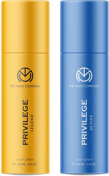 THE MAN COMPANY Privilege Legend & Privilege Active Deodorant Spray  -  For Men