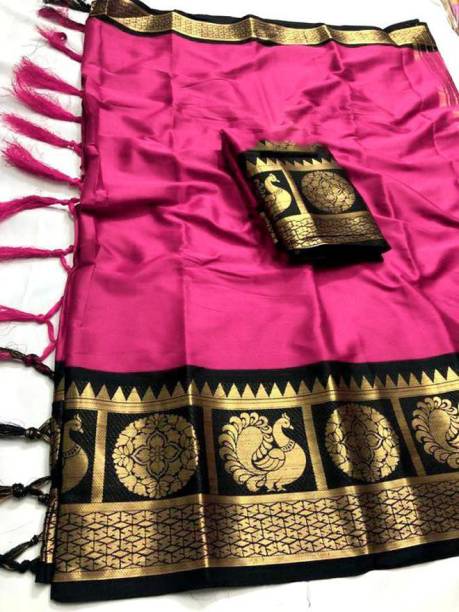 PRIHAL ART Cotton Silk Blend Woven Blouse Material