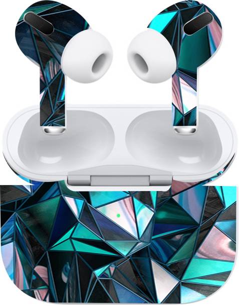 CLAXA Apple AirPod Pro, apple air pod pro, Claxa-airpod-pro_Polygon_Blue Mobile Skin