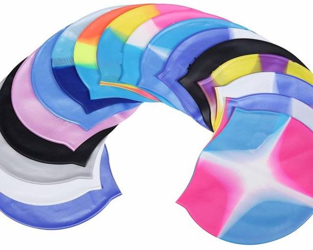 Drauss Silicone Swimming Cap (Assorted Colour) Swimming Cap