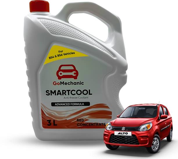 GoMechanic Smartcool Coolant Antifreeze Red Concentrate 1:3 For Maruti Alto Coolant