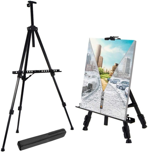 Painting Decorative Black Picture Easel Stand for Wedding Sign Cemetery Metal Easel Display Stand Poster Tall Fancy Floor Art Easel Canvas Stand Portable Heavy Duty Poster Stand Display Easel 