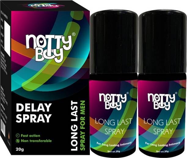NottyBoy Non Transferable Long Last Spray For Men, Fast Action and Safe to Use Lubricant