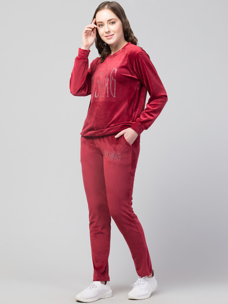 ladies velvet night suit