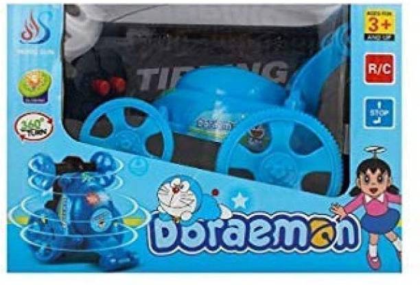 TGNSTORE Doraemon Remote Control Wire Less Battery Operated CAR