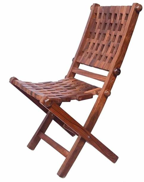 manzees Sheesham Wood Easy-to-Carry Folding Gitti Chair with Comfortable Back Support Mechanism-Foldable Wooden Chair Size - 14 x 15 x 32 inch Solid Wood 1 Seater Rocking Chairs