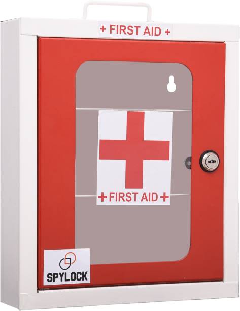 Spylock HIGH GRADE METAL FIRST AID BOX FIRST AID KIT BOX HOME OFFICE SCHOOL COLLAGE WALL MOUNTABLE BOX First Aid Kit
