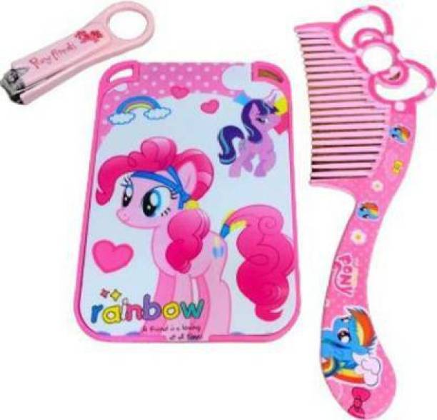 fastgear my little pony friends comb mirror and nail clipper set