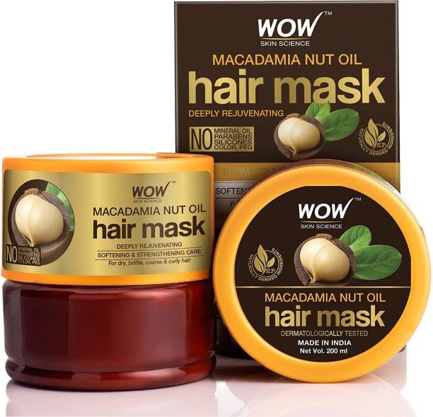 WOW SKIN SCIENCE Macadamia Nut Oil Hair Mask - Deeply Rejuvenating - 200ml