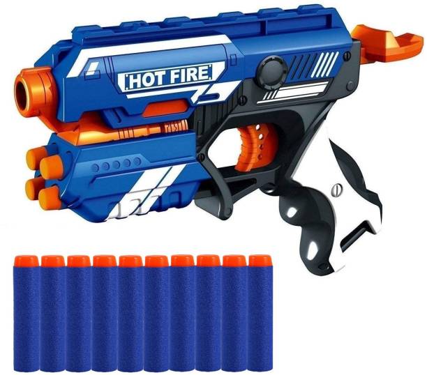 KOBBET (pack of 1) Hot Fire Shooting Toy Gun with10 Sof...