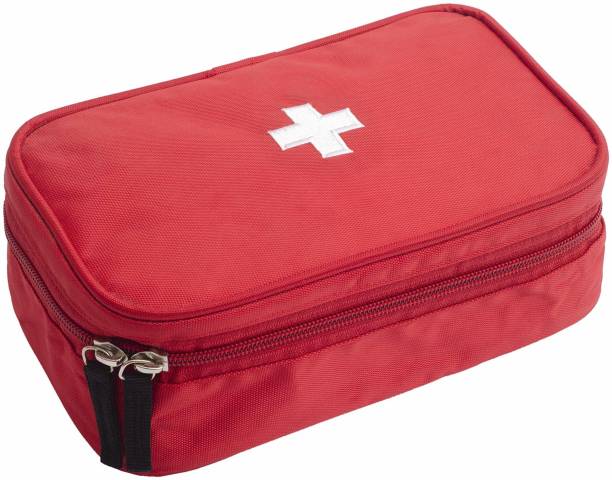 HomeStrap First Aid Kit Bag Large- Red (14 x 23 x 8.5) CM First Aid Kit