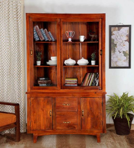Balaji Wooden Kitchen Solid Wood Crockery Cabinet