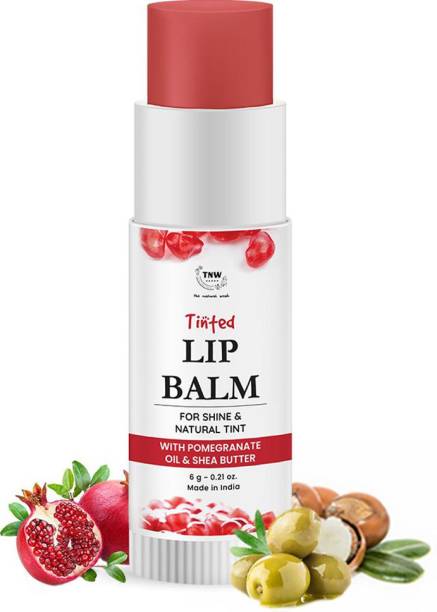 TNW - The Natural Wash Tinted Lip Balm for Shine & Natural Tint with Pomegranate Oil &, Shea Butter
