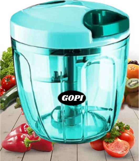gopi by GopiStore Big Size 1000ml Green Color Manual Quick Onion Chopper for Kitchen Vegetable & Fruit Chopper