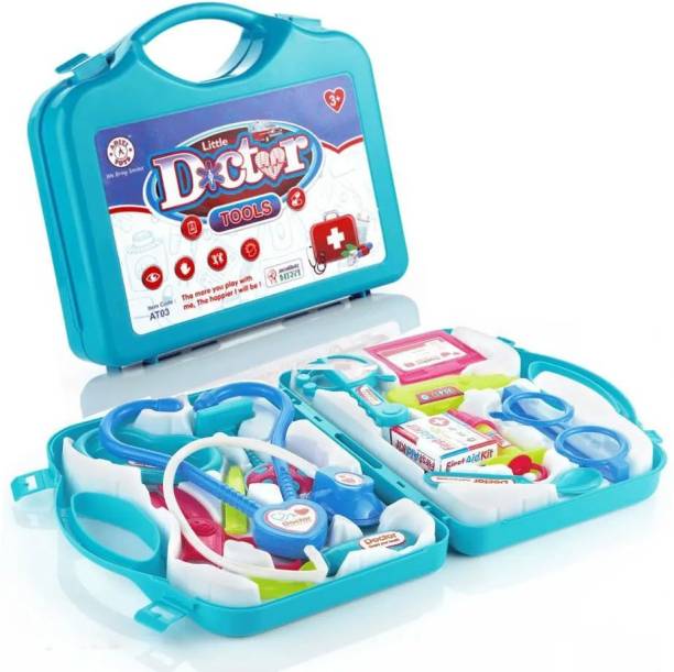 KOBBET Doctor Play Set Medical Carry-case Nurses Toy Set Fun Gift Education for Kids