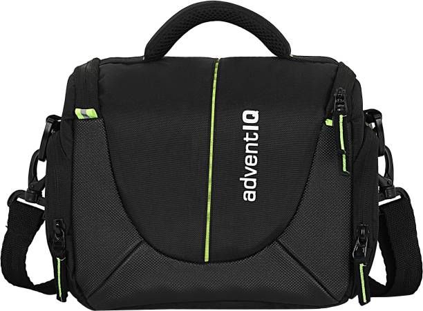 AdventIQ Compact Captura Pro DSLR/SLR Camera Bag-BNP 0297 (Black-Green Clr)  Camera Bag