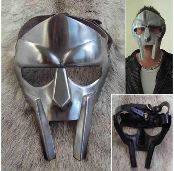 Ascent India MF DOOM Mask Mad-villain Mild Steel Face Armour Medieval Hand-Forged Doom mask Decorative Mask