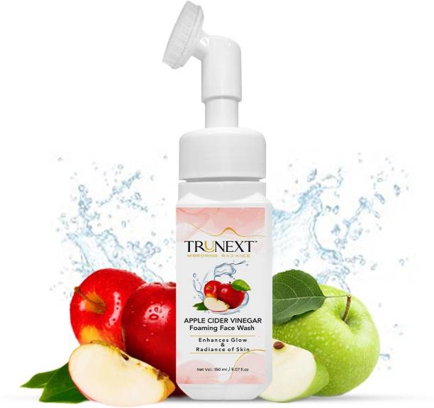 TRUNEXT Apple Cider Vinegar Foaming Gentle Cleanser For Women And Men Face Wash