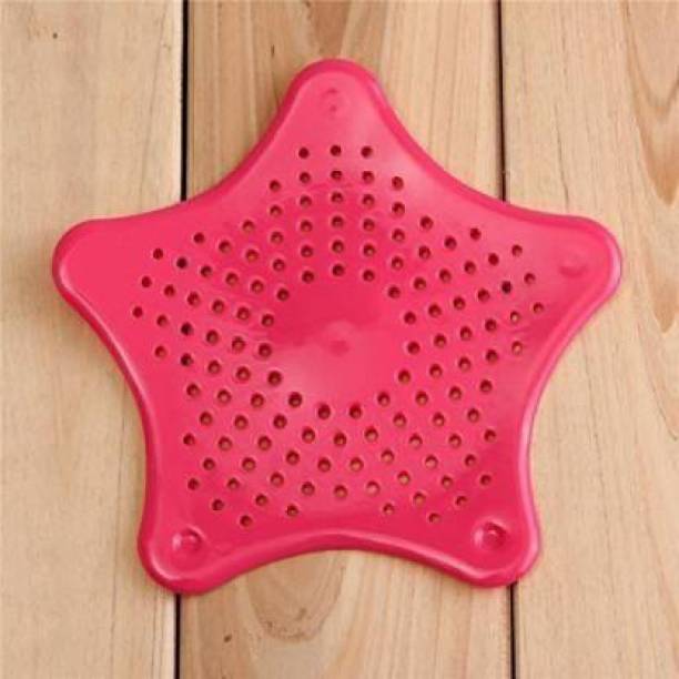 skyunion Silicone Drain Star Shaped Sink Filter Using Kitchen and Bathroom (Multi-Color) Hair Wash Basin