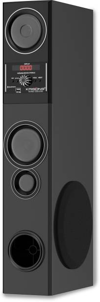 KRISONS Storm Tower Speaker|Bluetooth Supporting Tower Speaker | USB, AUX, LCD Display, Built-in FM. 120 W Bluetooth Tower Speaker 120 W Bluetooth Tower Speaker
