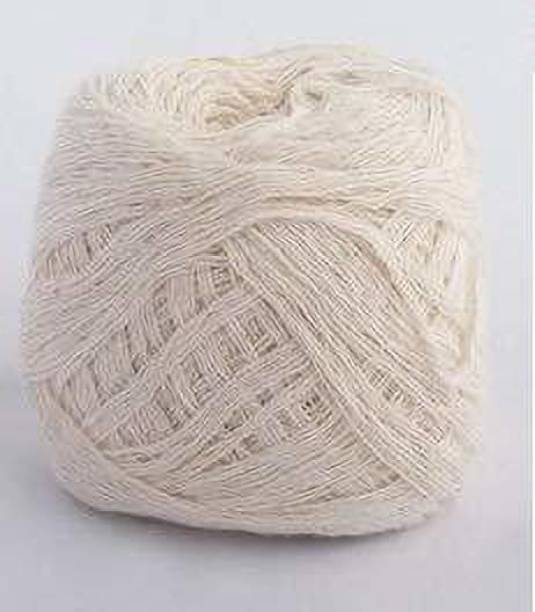 advancedestore otton Very Thin White Thread for Craft Pooja Kite 60 Meter Embroidery Hoop