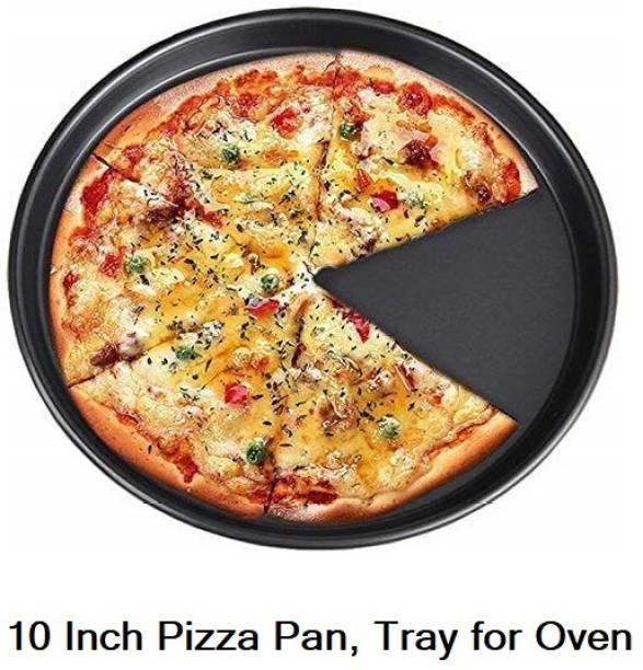 TRENDING PRODUCTS VILLA 10 Inch Pizza Pan, Plate, Tray Pizza Carbon Steel, Baking Non-Stick for Oven Pizza Tray