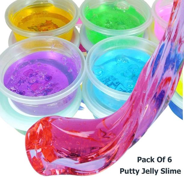 Plus Shine Non Sticky Clay Slime Magic Mud Jelly,Gel Arts &crafts Eductional toy Play&enjoy Multicolor Putty Toy