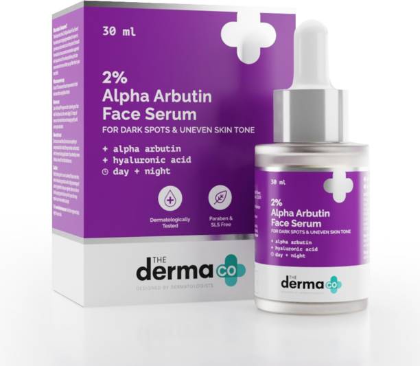 The Derma Co 2% Alpha Arbutin Face Serum for Dark Spots & Uneven Skin Tone