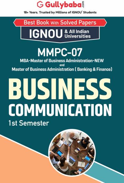 Gullybaba IGNOU 1st Semester MBA (Latest Edition) MMPC-07 Business Communication in English IGNOU Help Book with Solved Previous Year's Question Papers and Important Exam Notes (Paperback, Gullybaba.com Panel)