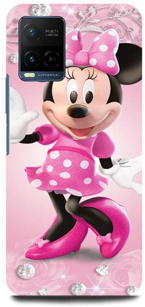 JUGGA Back Cover for Vivo Y21, V2111, MICKEY, MOUSE, MINNIE, MOUSE, DOLL, TEDDY, LOVE